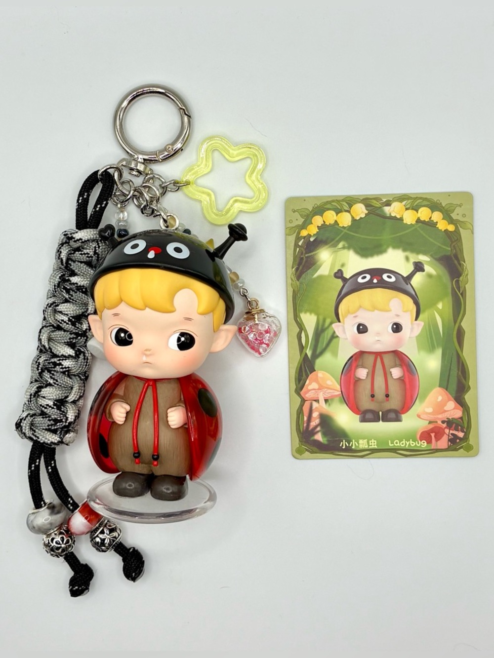 Hacipupu x Adventures in the Woods Series Handmade Bag Charm - Ladybug